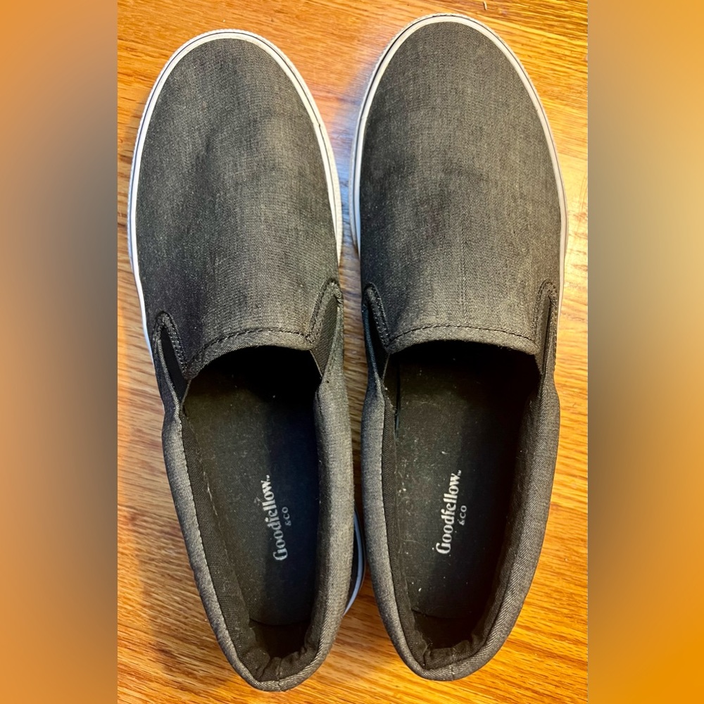 Goodfellow & Co Phillip Slip-On Sneakers Charcoal Gray Shoe Men's Sz.8 1/2